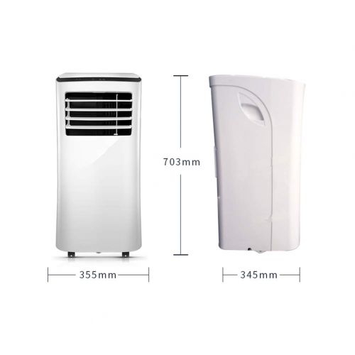  DW&HX Air Conditioner with dehumidifier and Fan, Removable, Free Installation, Energy Saving Silent Air conditioners for Rooms up to 10 ㎡-White