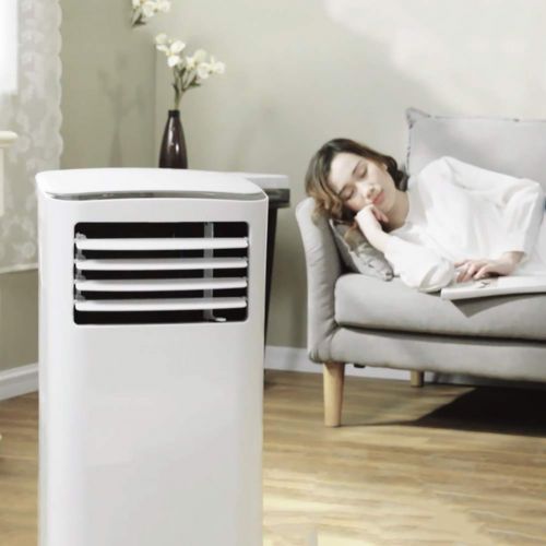  DW&HX Air Conditioner with dehumidifier and Fan, Removable, Free Installation, Energy Saving Silent Air conditioners for Rooms up to 10 ㎡-White