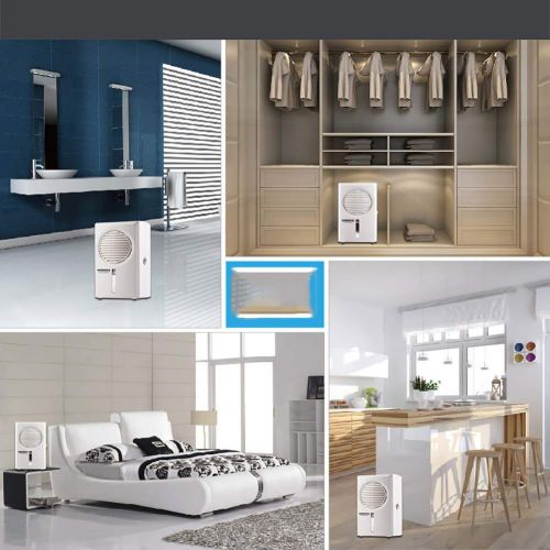 프로 DW&HX Mini Dehumidifier, Portable Silent Auto Shut Off Dehumidifiers Eliminate Moisture Closets, Bathrooms, Boats, Kitchens -White