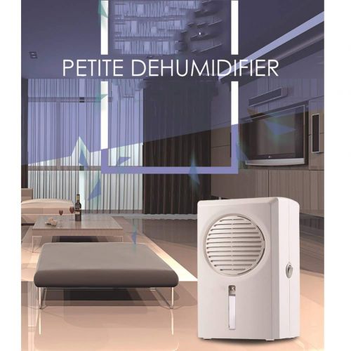 프로 DW&HX Mini Dehumidifier, Portable Silent Auto Shut Off Dehumidifiers Eliminate Moisture Closets, Bathrooms, Boats, Kitchens -White