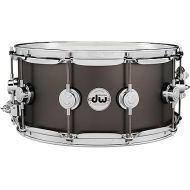 DW Collector's Series Metal Snare Drum - 6.5 x 14 inch - Satin Black Over Brass