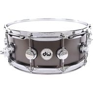 DW Collector's Series Metal Snare Drum - 5.5 x 14 inch - Satin Black Over Brass
