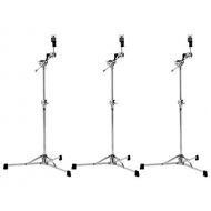 DW 6700 Flat Base Boom Cymbal Stand (3 Pack Bundle)