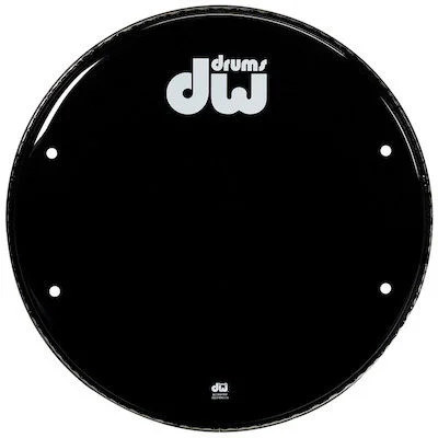  DW Vented Resonant Black Bass Drumhead - 22 inch