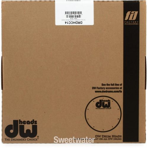  DW Coated/Clear Drumhead - 14 inch