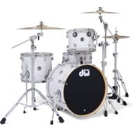 DW DWe 4-piece Drum Kit Bundle - White Marine Pearl FinishPly