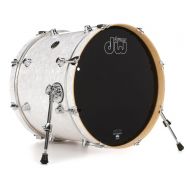 DW Performance Series Bass Drum - 16 x 20 inch - White Marine FinishPly