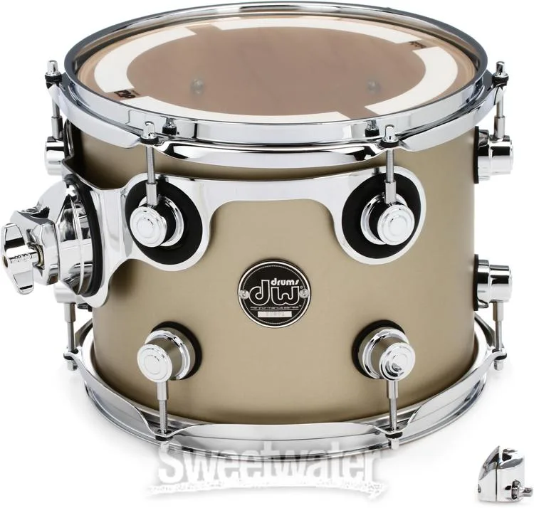  DW Performance Series Mounted Tom - 8-inch x 10-inch - Gold Mist