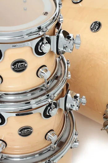  DW Performance Series Mounted Tom - 8 x 10 inch - Pewter Sparkle FinishPly