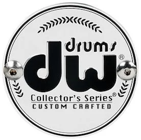  DW Collector's Series Exotic 7-piece Shell Pack with Snare Drum - Natural Lacquer over Ivory Ebony