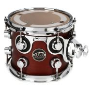 DW Performance Series Mounted Tom - 7 x 8 inch - Tobacco Stain