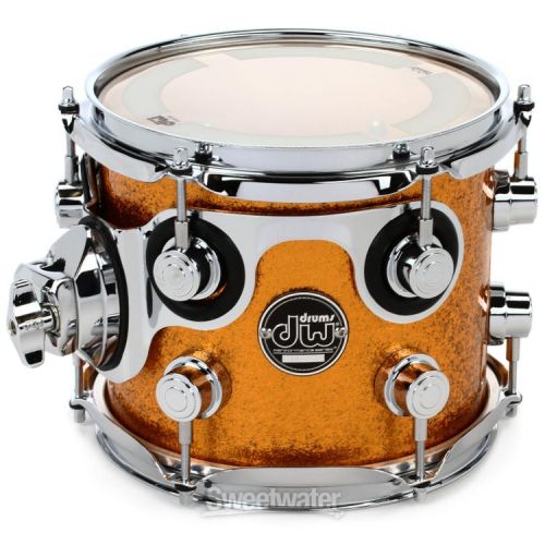  DW Performance Series Mounted Tom - 7 x 8 inch - Gold Sparkle FinishPly