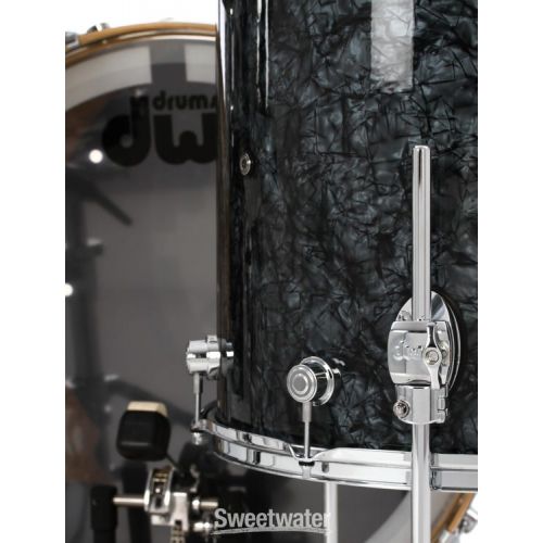  DW Performance Series 3-piece Shell Pack with 24 inch Bass Drum - Black Diamond FinishPly