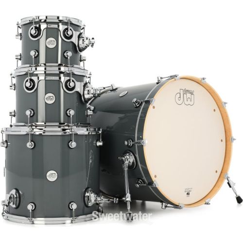  DW DDLG2214SG Design Series 4-piece Shell Pack - Steel Grey