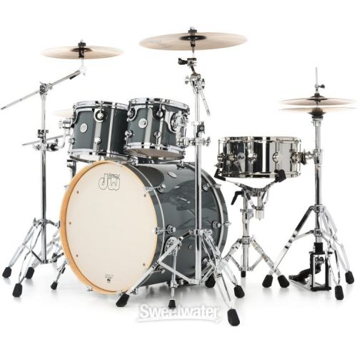  DW DDLG2214SG Design Series 4-piece Shell Pack - Steel Grey