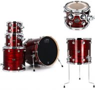 DW Performance Series 6-piece Shell Pack with 22-inch Bass Drum - Antique Ruby Oyster