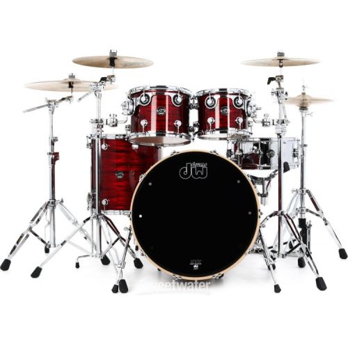  DW Performance Series 6-piece Shell Pack with 22-inch Bass Drum - Antique Ruby Oyster