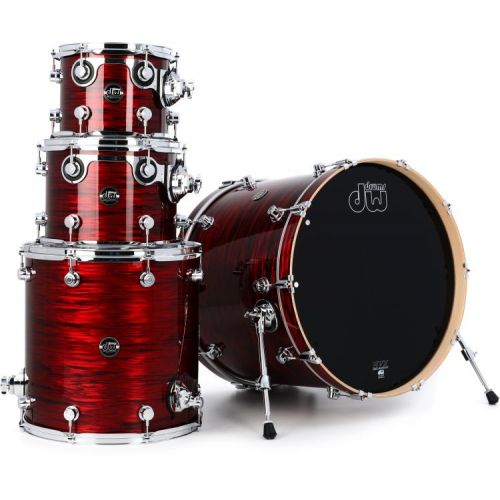  DW Performance Series 6-piece Shell Pack with 22-inch Bass Drum - Antique Ruby Oyster