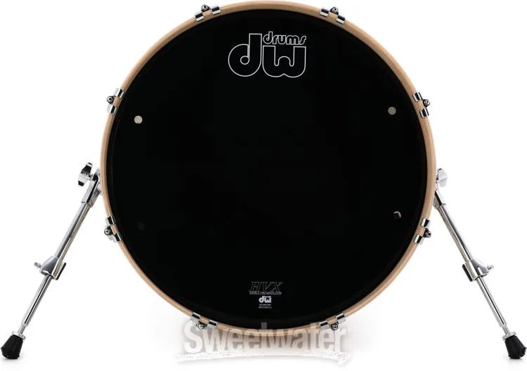  DW Performance Series Bass Drum - 16 x 20 inch - Natural Satin Oil - Sweetwater Exclusive