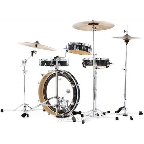  DW Performance Series Low Pro 4-piece Shell Pack - Black Diamond FinishPly