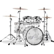 DW DDAC2215CL Design Series Acrylic 4-piece Shell Pack - Clear Acrylic