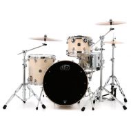 DW Performance Series 3-piece Shell Pack with 24 inch Bass Drum - Natural Satin Oil