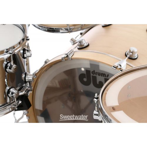  DW Performance Series 3-piece Shell Pack with 24 inch Bass Drum - Natural Satin Oil