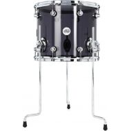 DW Design Series Acrylic Floor Tom - 12 x 14 inch - Smoke Glass