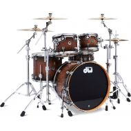 DW DWe 5-piece Drum Kit Bundle - Curly Maple Burst