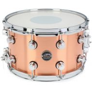 DW Performance Series Copper Snare Drum - 8 x 14-inch - Brushed