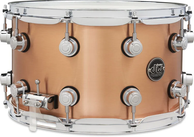  DW Performance Series Copper Snare Drum - 8 x 14-inch - Brushed