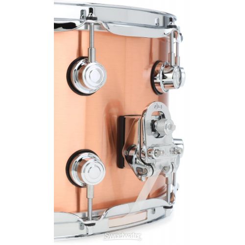  DW Performance Series Copper Snare Drum - 8 x 14-inch - Brushed