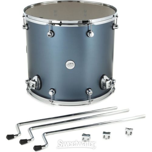  DW Design Series Floor Tom - 16 x 18 Inch - Blue Slate Demo