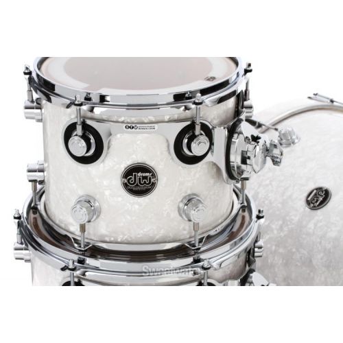  DW Performance Series 5-piece Shell Pack with 22 inch Bass Drum - White Marine Finish Ply