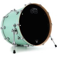 DW Performance Series Bass Drum - 18 x 22 inch - Satin Sea Foam- Sweetwater Exclusive