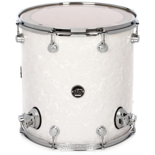  DW Performance Series Floor Tom - 16 x 16 inch - White Marine FinishPly