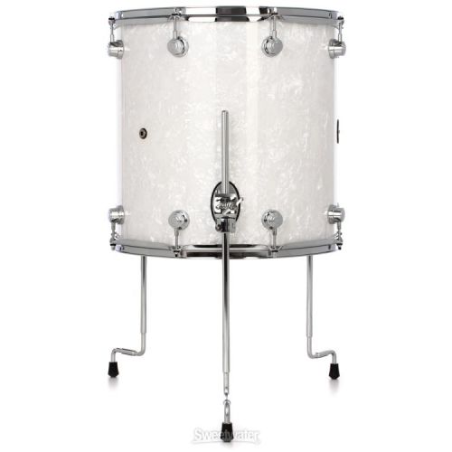  DW Performance Series Floor Tom - 16 x 16 inch - White Marine FinishPly