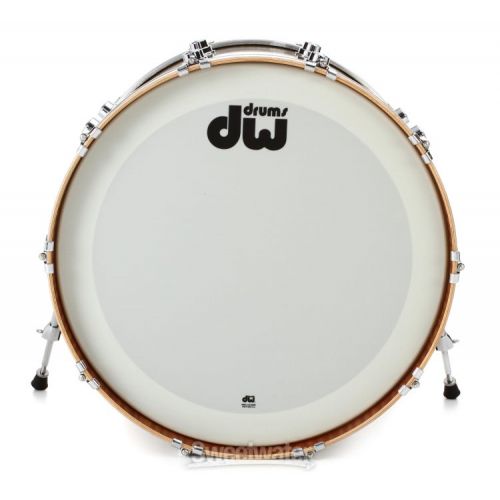  DW Collector's Series Maple/Mahogany Bass Drum - 18 x 24 inch - Broken Glass FinishPly