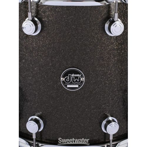  DW Performance Series Floor Tom - 12 x 14 inch - Pewter Sparkle FinishPly