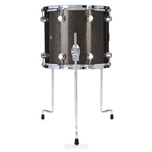  DW Performance Series Floor Tom - 12 x 14 inch - Pewter Sparkle FinishPly