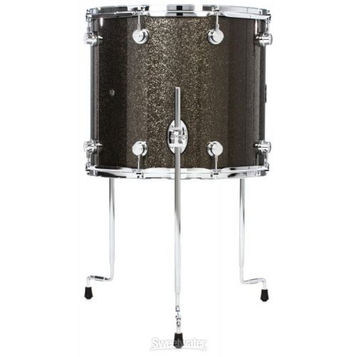  DW Performance Series Floor Tom - 14 x 16 inch - Pewter Sparkle FinishPly