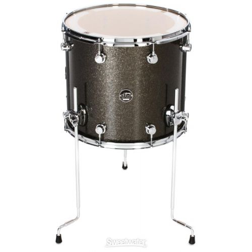  DW Performance Series Floor Tom - 14 x 16 inch - Pewter Sparkle FinishPly