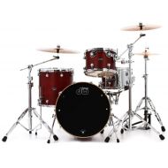 DW Performance Series 3-piece Shell Pack with 22 inch Bass Drum - Tobacco Stain Satin Oil