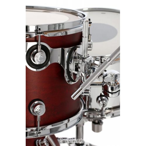  DW Performance Series 3-piece Shell Pack with 22 inch Bass Drum - Tobacco Stain Satin Oil