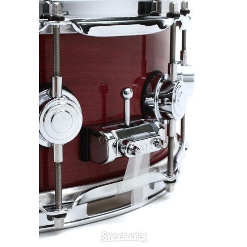  DW Collector's Purpleheart Wood Snare Drum - 5.5 x 14 inch - Natural Lacquer