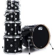 DW Collector's Series FinishPly 5-piece Shell Pack - Black Velvet Demo