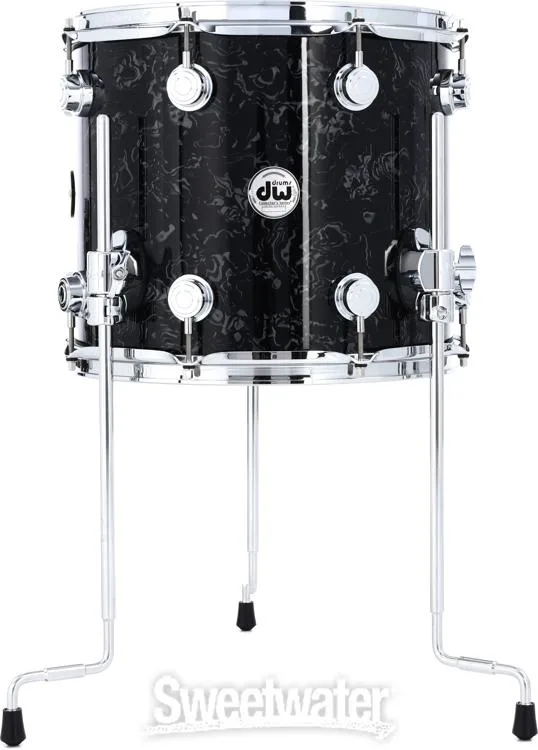  DW Collector's Series FinishPly 5-piece Shell Pack - Black Velvet Demo