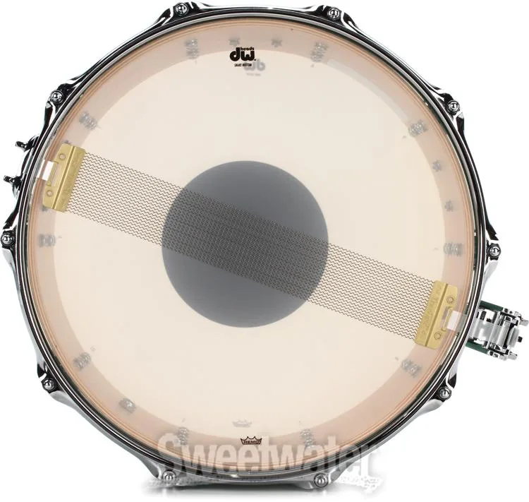  DW Performance Series Snare Drum - 8 x 14-inch - Satin Sea Foam - Sweetwater Exclusive