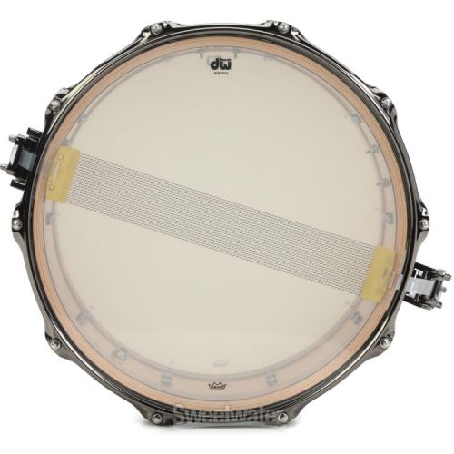  DW Private Reserve Snare Drum - 6.5 x 14-inch - Natural to Candy Black Burst over Monkey Pod