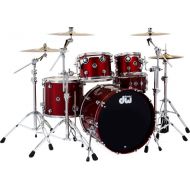 DW DWe 5-piece Drum Kit Bundle - Black Cherry Metallic